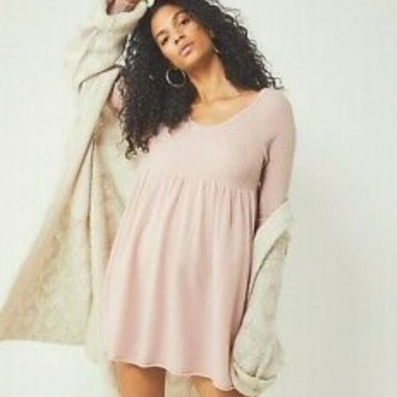 Free People The Luxe Sweater Babydoll Dress Medium - Picture 9 of 10